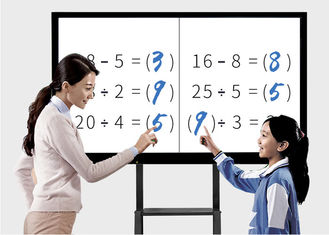 China Multi Touch Interactive Touchscreen Whiteboard Display For School Multiple Signal Interfaces supplier