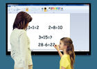 4k Interactive 75 Inch Touch Screen Board For Schools Support Dual System