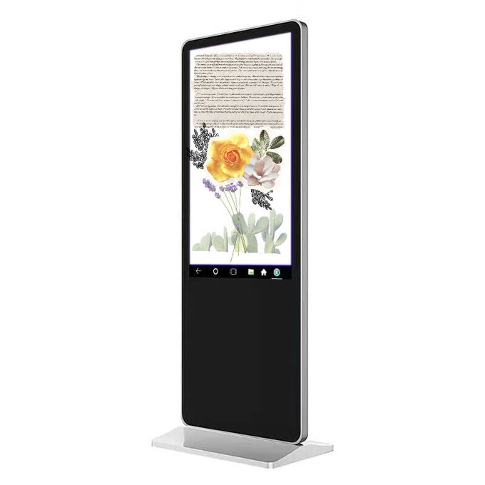 Remote Control Floor Standing LCD Advertising Display 1920 * 1080 Resolution