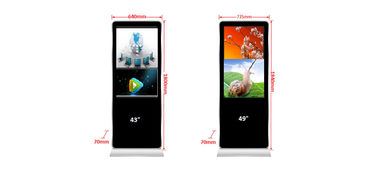 China 1920 * 1080 Interactive Digital Display Screens , 110 - 240V Touch Screen Kiosk Monitor factory
